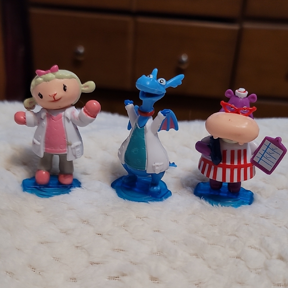 Set of Three Cartoon Character Figures
